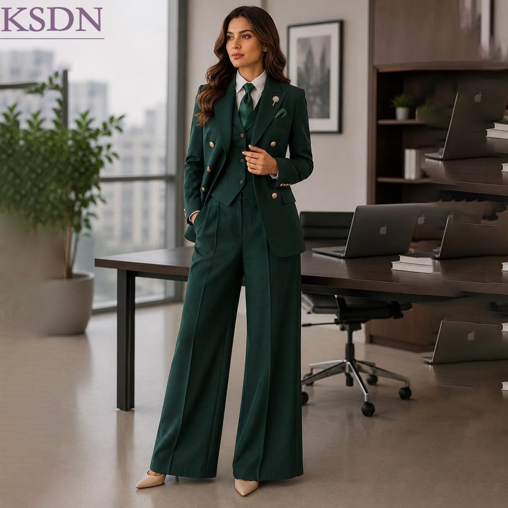 Womens Blazer - Trajes formales verdes para mujer, ideales
