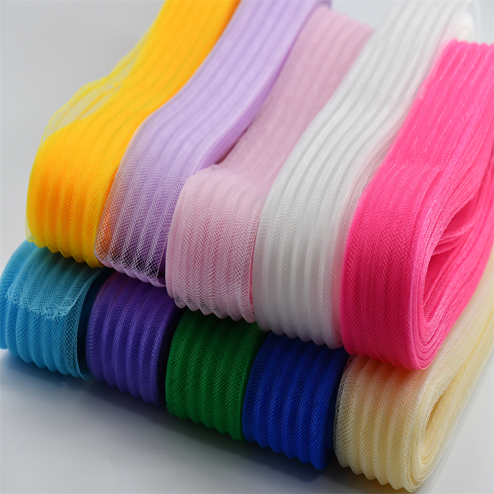 Wedding Dress - Cinta de poliéster trenzada de malla