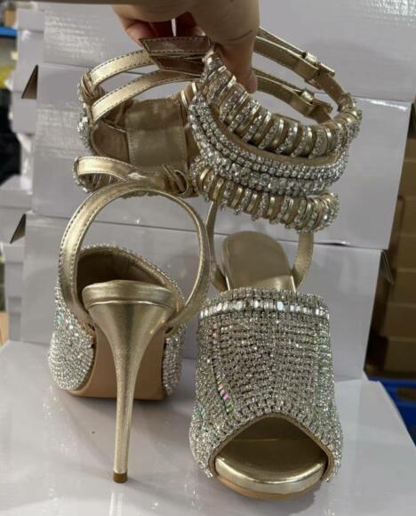 Sandalias de tacón de aguja pl - Wedding Dress reseña y precio