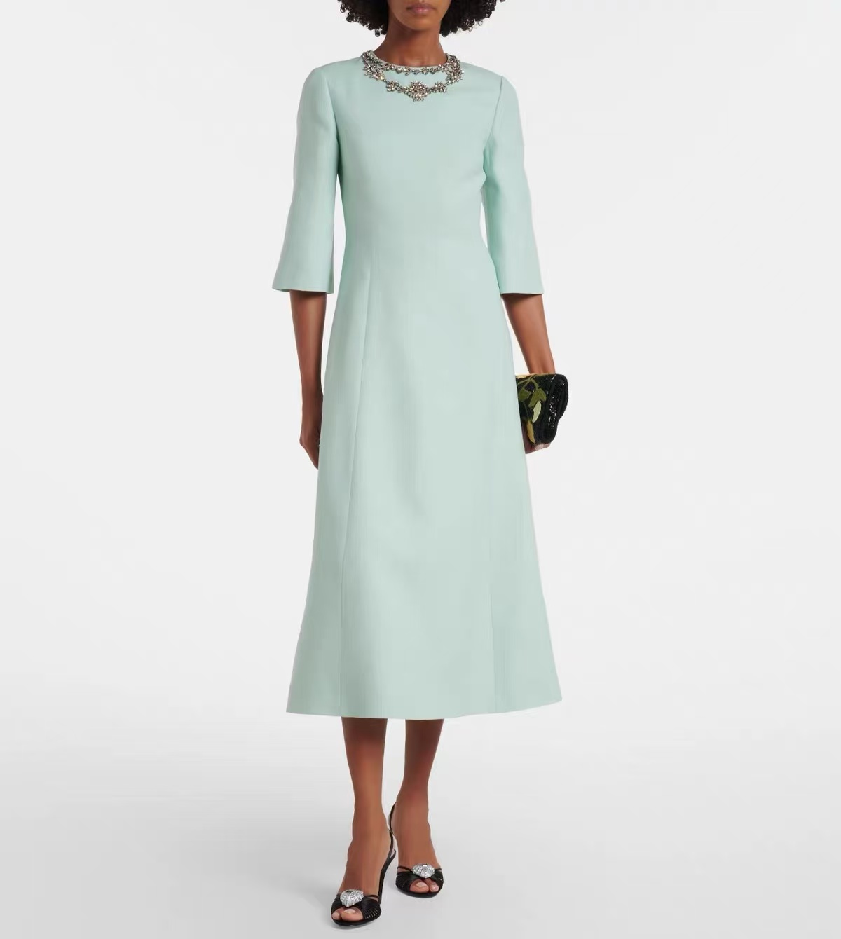 Vestido Midi de Mujer en Verde - Midi Dress reseña y precio