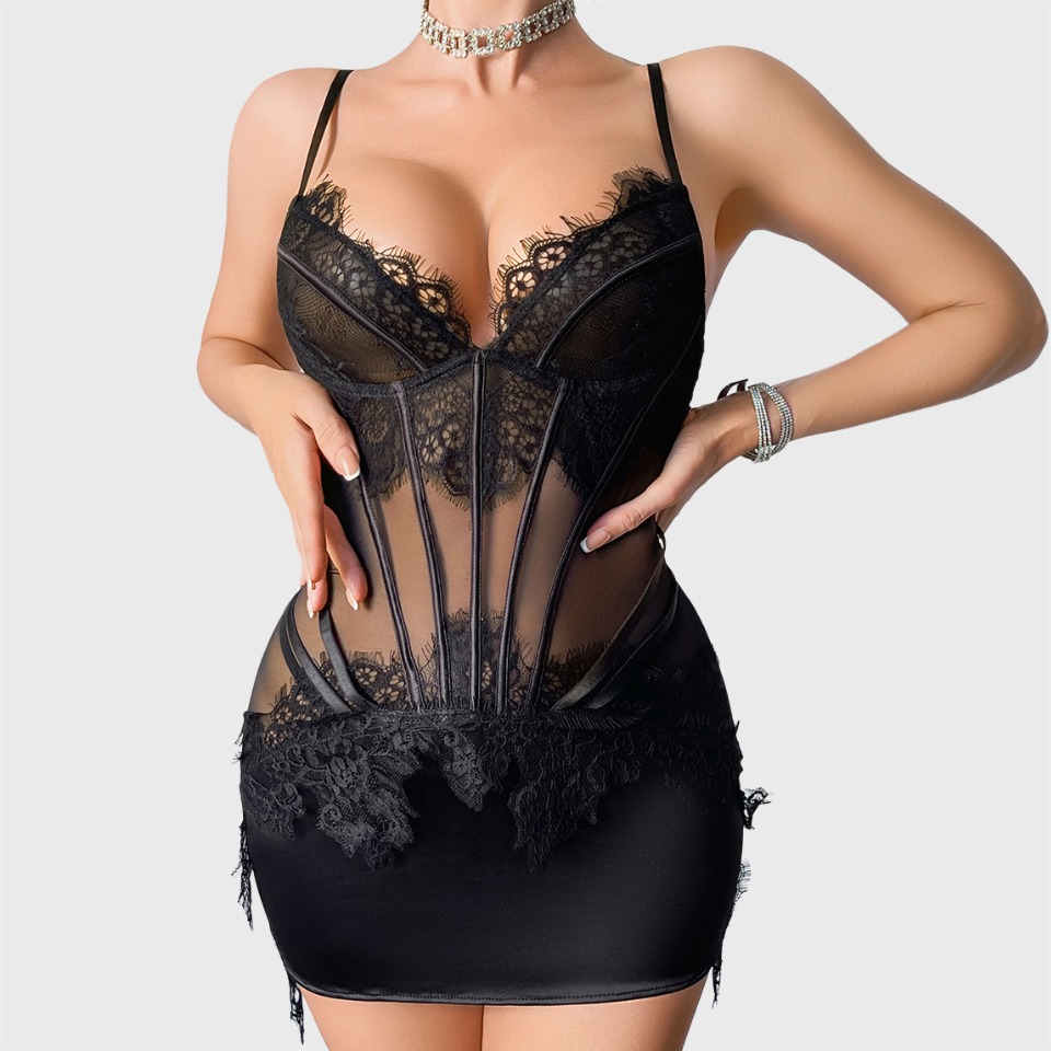 Conjunto de lencería Ellolace  - Lace Dress reseña y precio