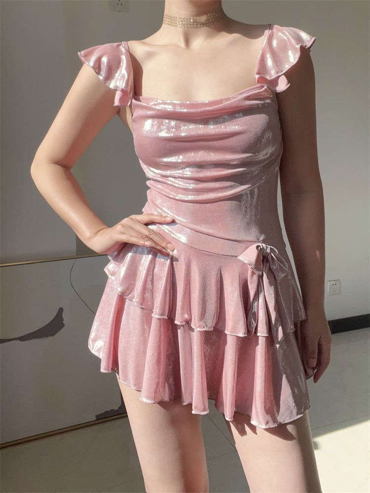 Traje de Baño Rosa Brillante p - Womens Suit reseña y precio